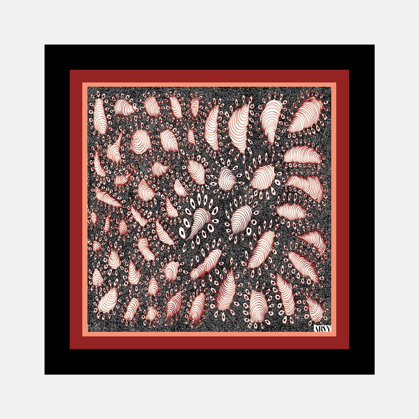 Fire Whirls Pocket Square