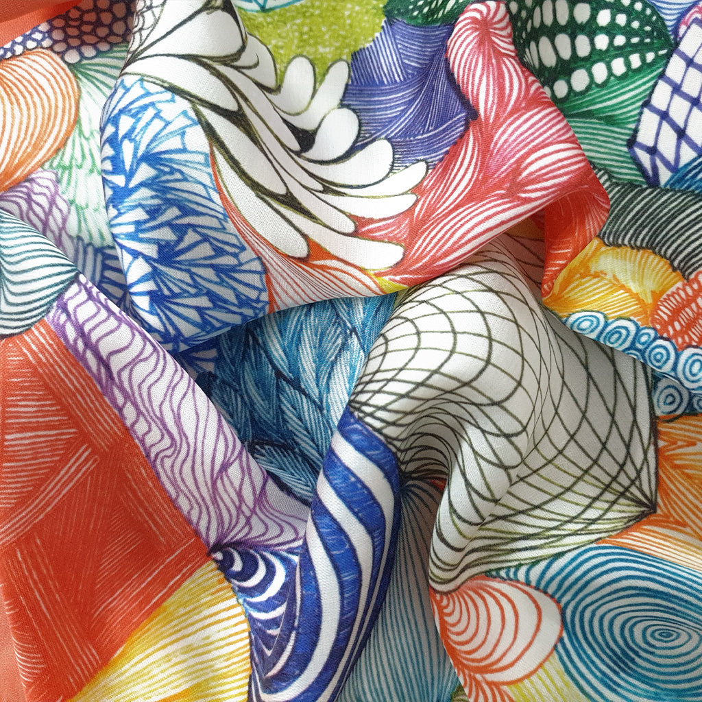Surreal Shapes - Woman small scarf