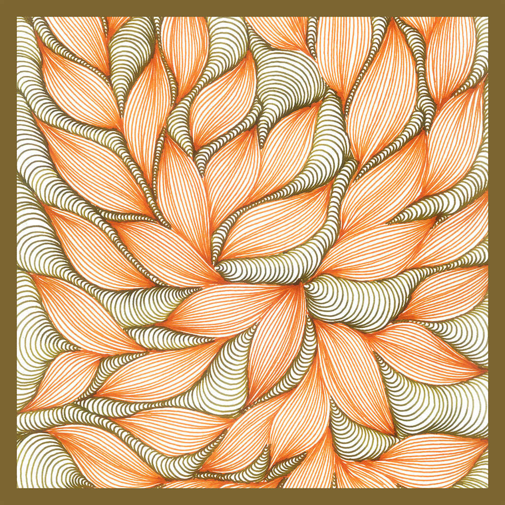 Orange Blossom - Woman small scarf