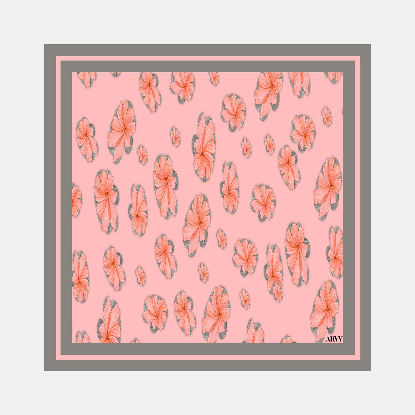 Hibiscus Althea Pocket Square