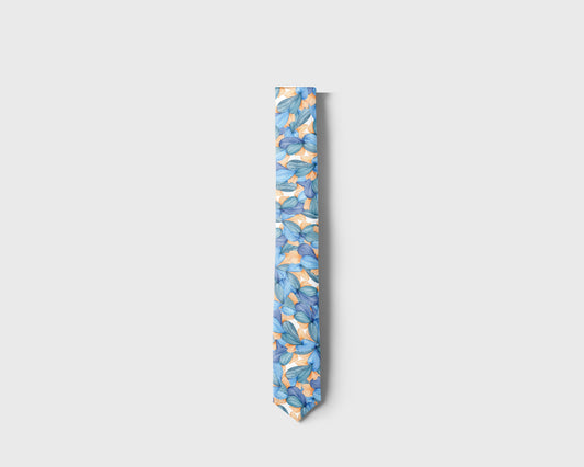 Azure Filigree Neck Tie