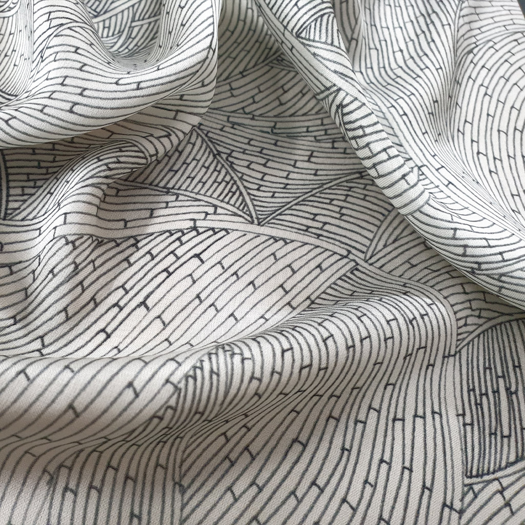Monochrome Meridian - Woman small Scarf