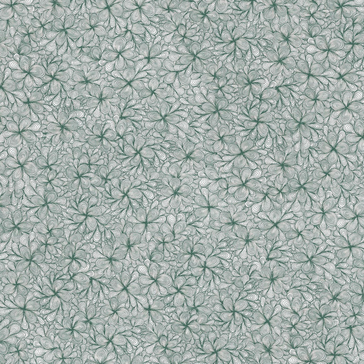 Sea Green Blossom Curtain