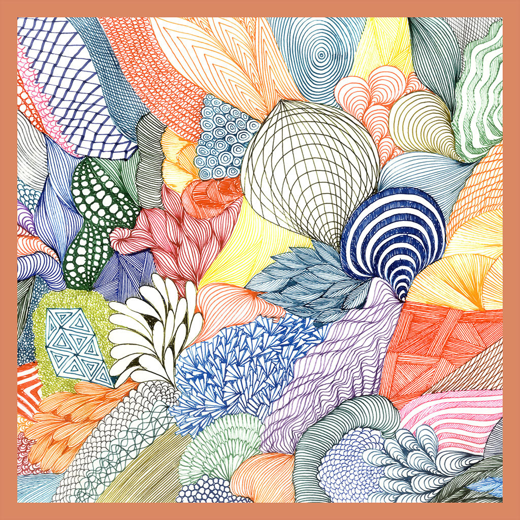 Surreal Shapes - Woman small scarf