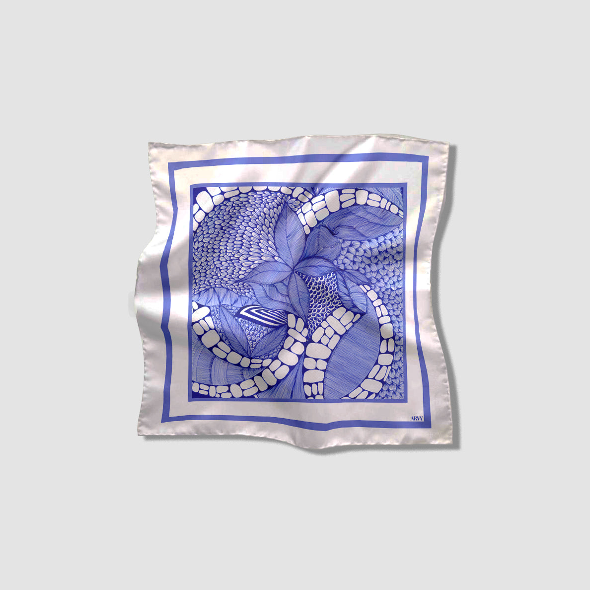 Porcelain Skies Pocket Square