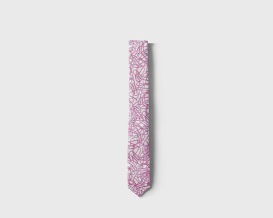 Barbed Fuchsia Neck Tie