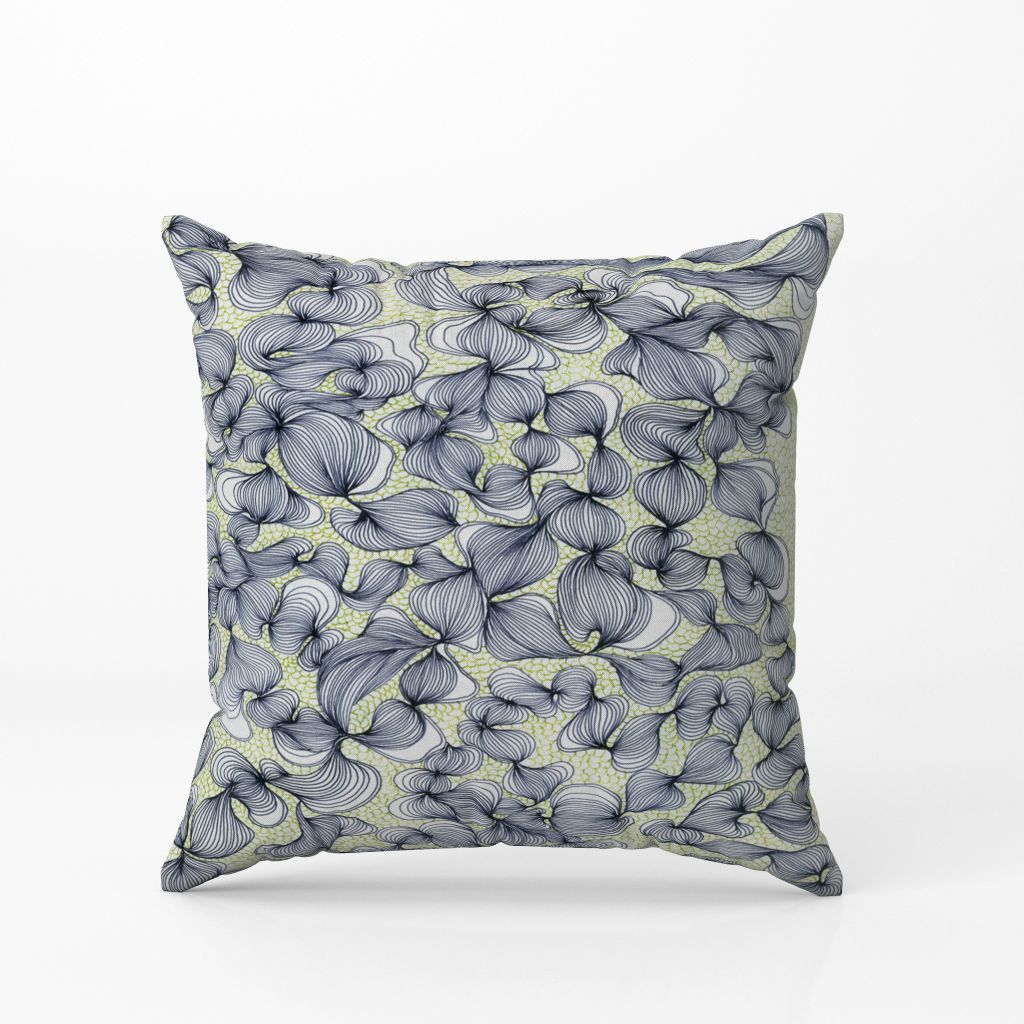 Inked Petals - Cushion Cover