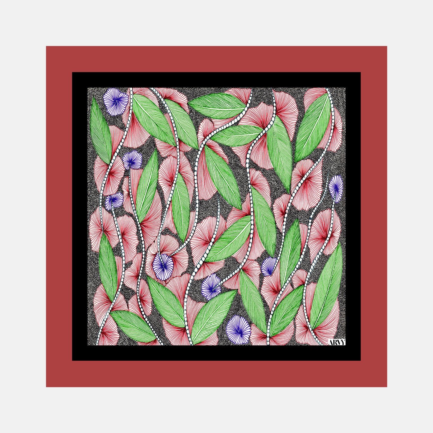 Gardenia Bloom Pocket Square