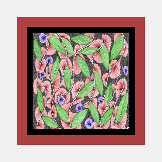 Gardenia Bloom Pocket Square