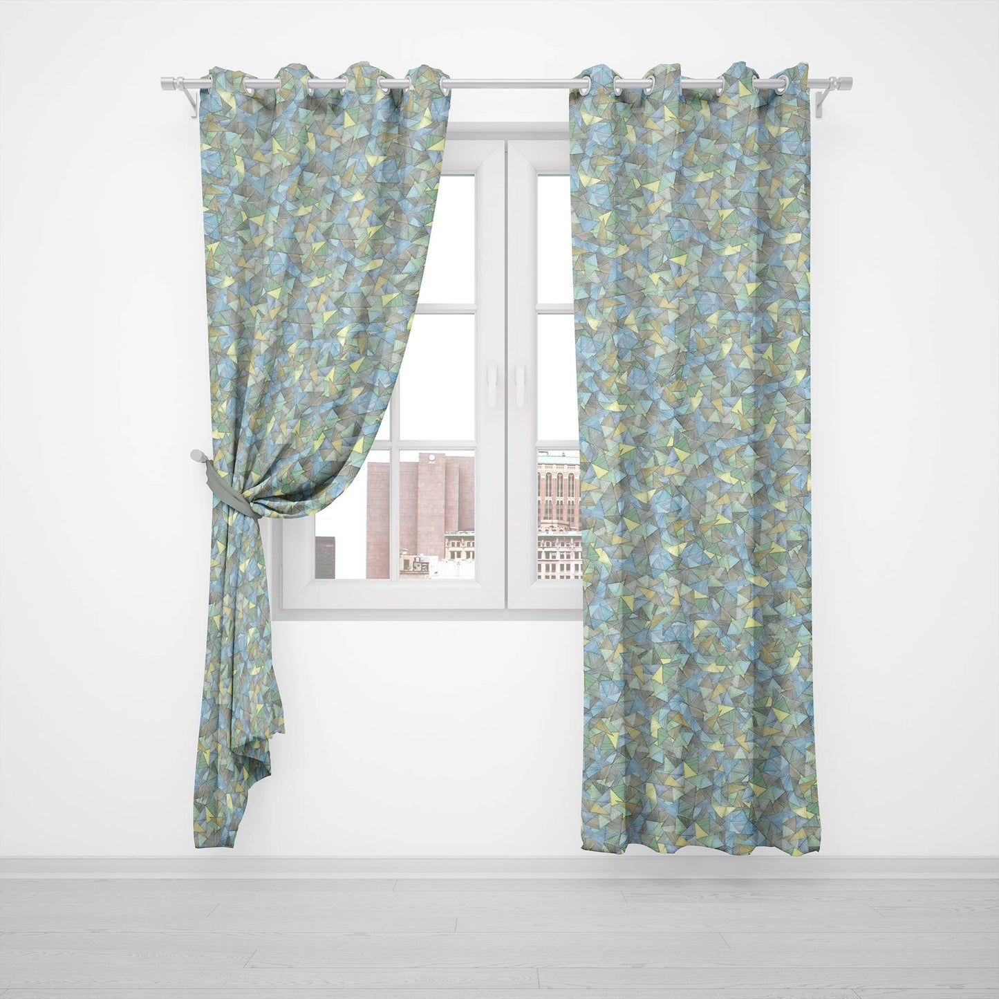 Pistachio Angles Curtain