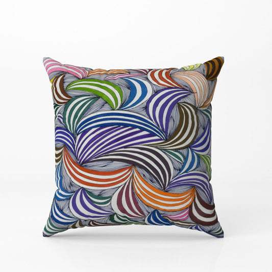 Twirling Hues - Cushion Cover