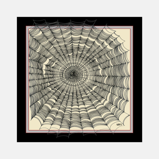Spider's Web Pocket Square