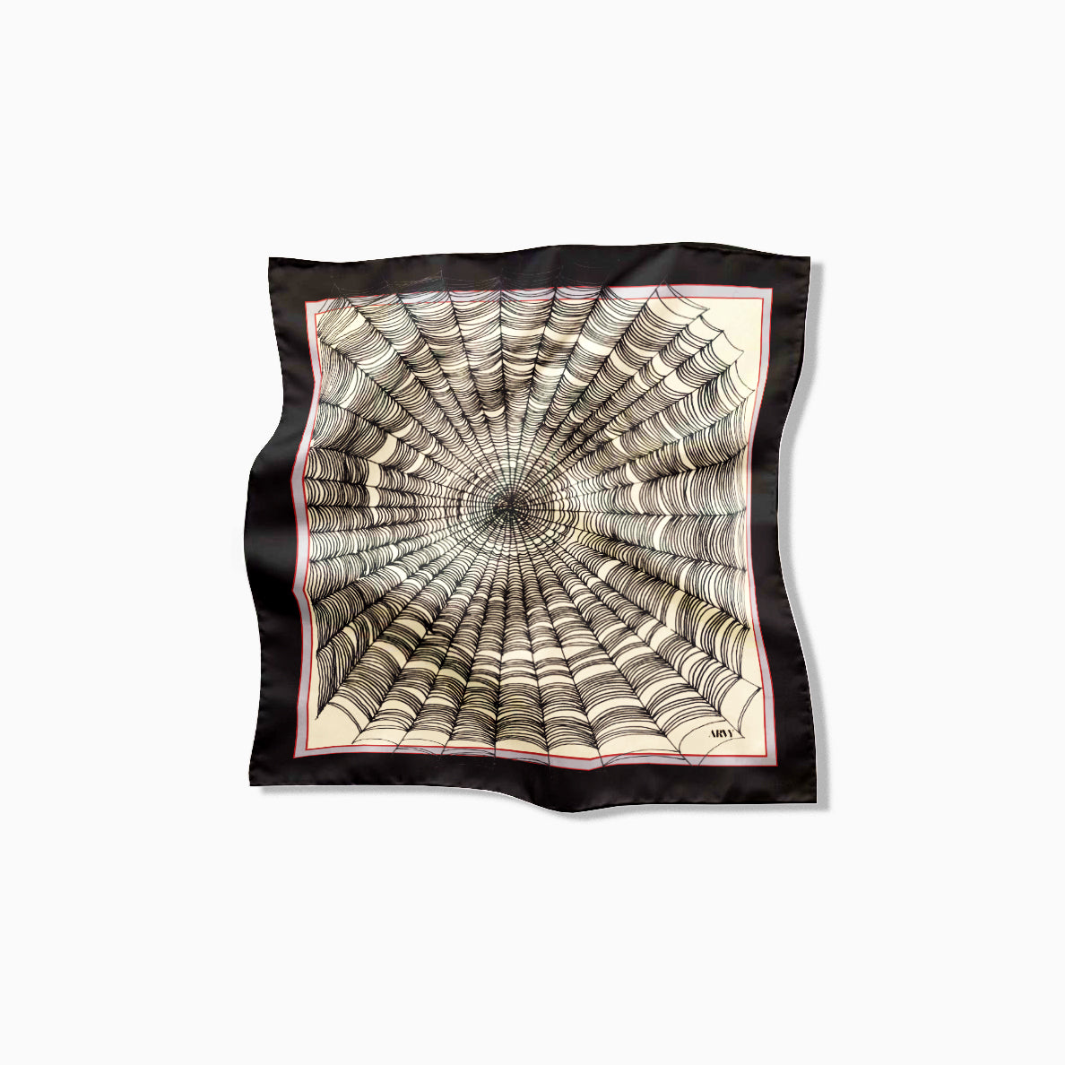 Spider's Web Pocket Square