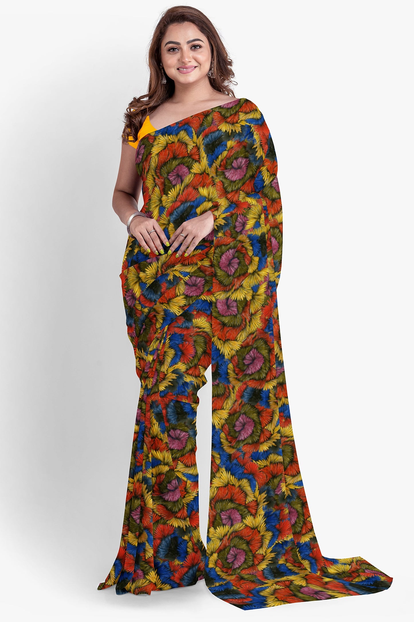 Sienna Drift Georgette Saree