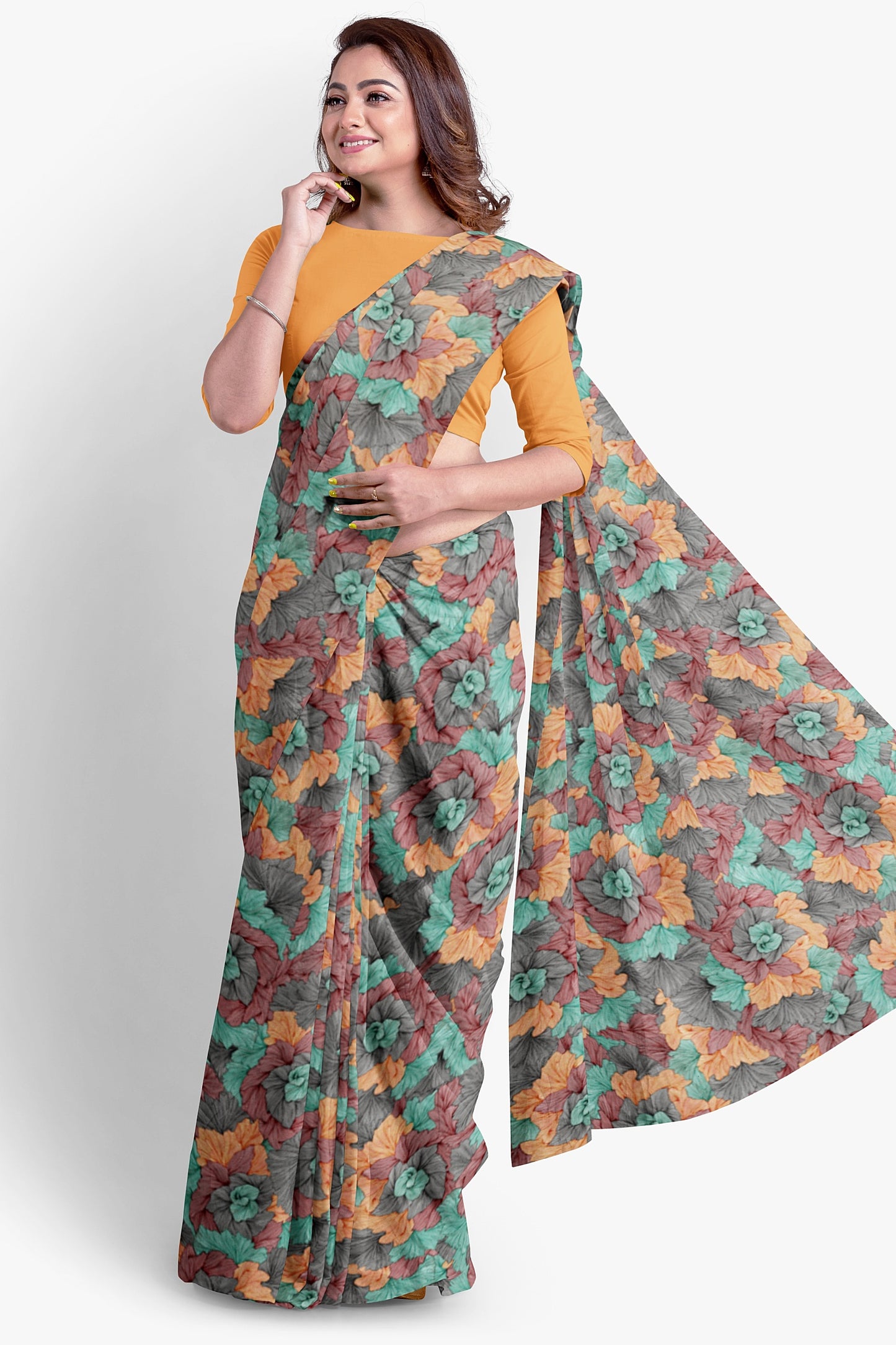 Dust & Plum Georgette Saree