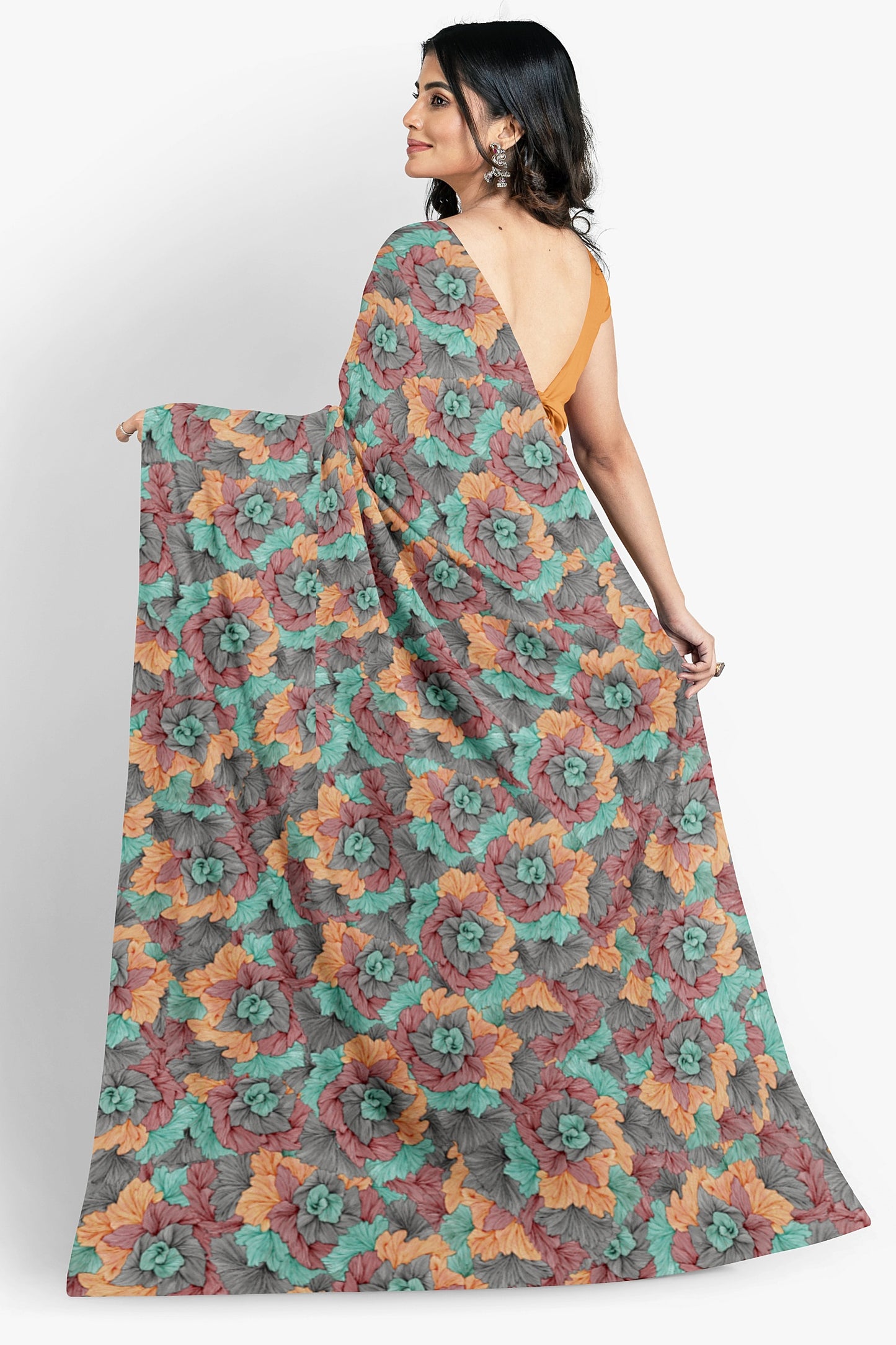 Dust & Plum Georgette Saree