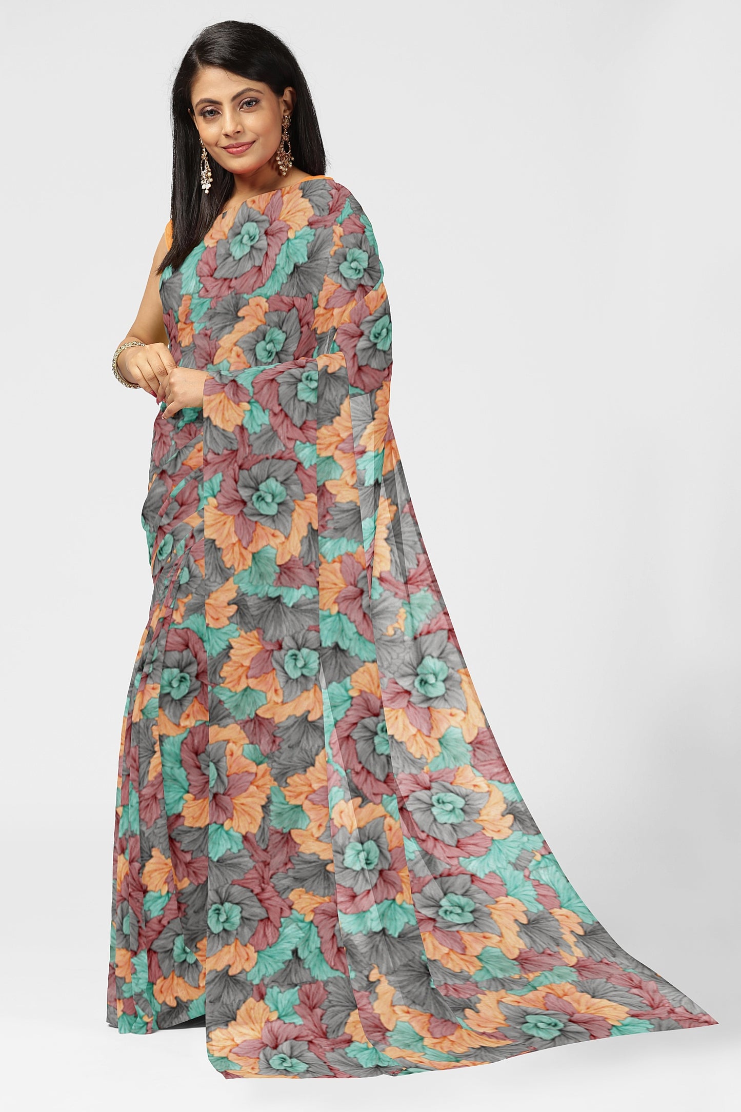 Dust & Plum Georgette Saree