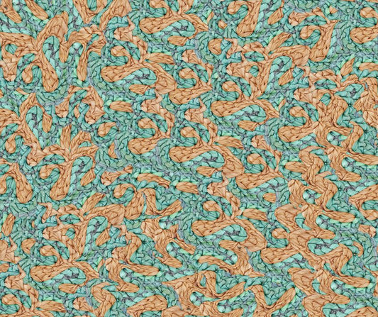 Rust Lagoon Dola Silk Saree