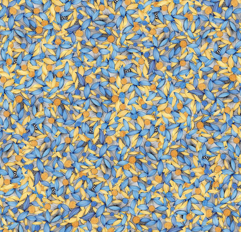 Aegean Gold Indo Satin Saree