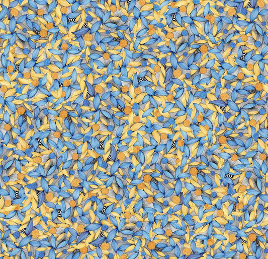 Aegean Gold Indo Satin Saree