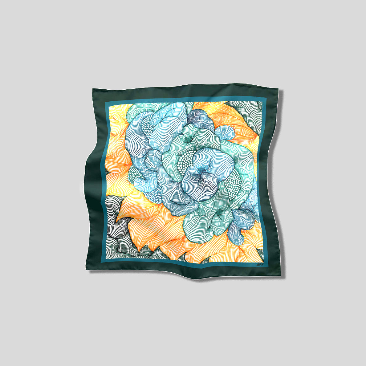 Viridian Lime Pocket Square
