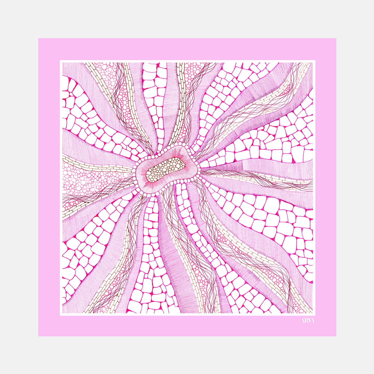 Rose Quartz Pocket Square