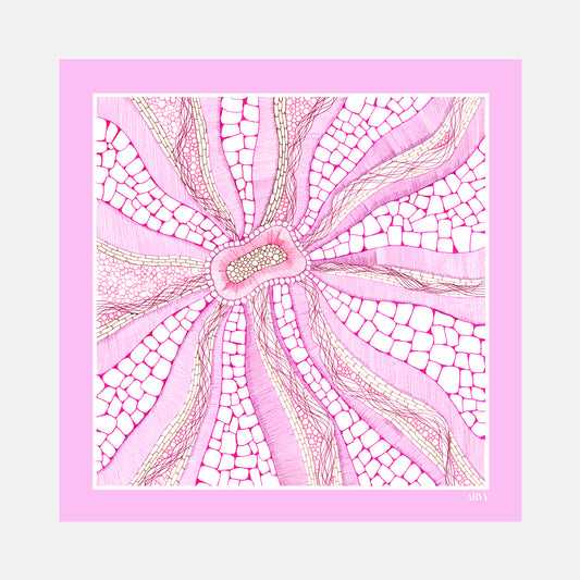 Rose Quartz Pocket Square