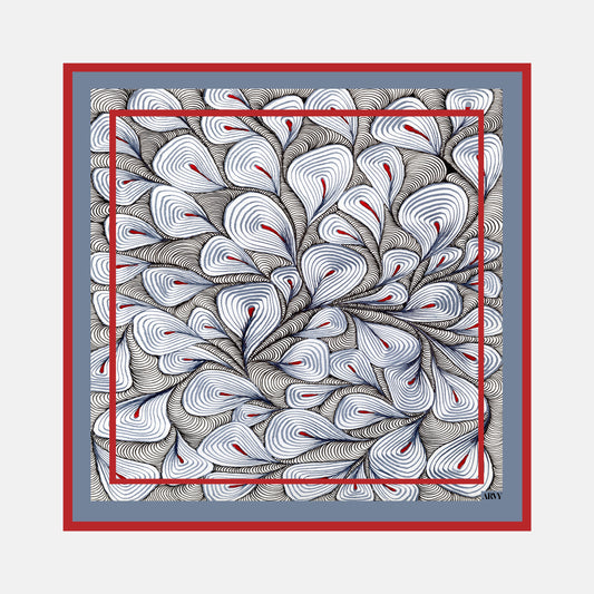 Maroon Isle Pocket Square