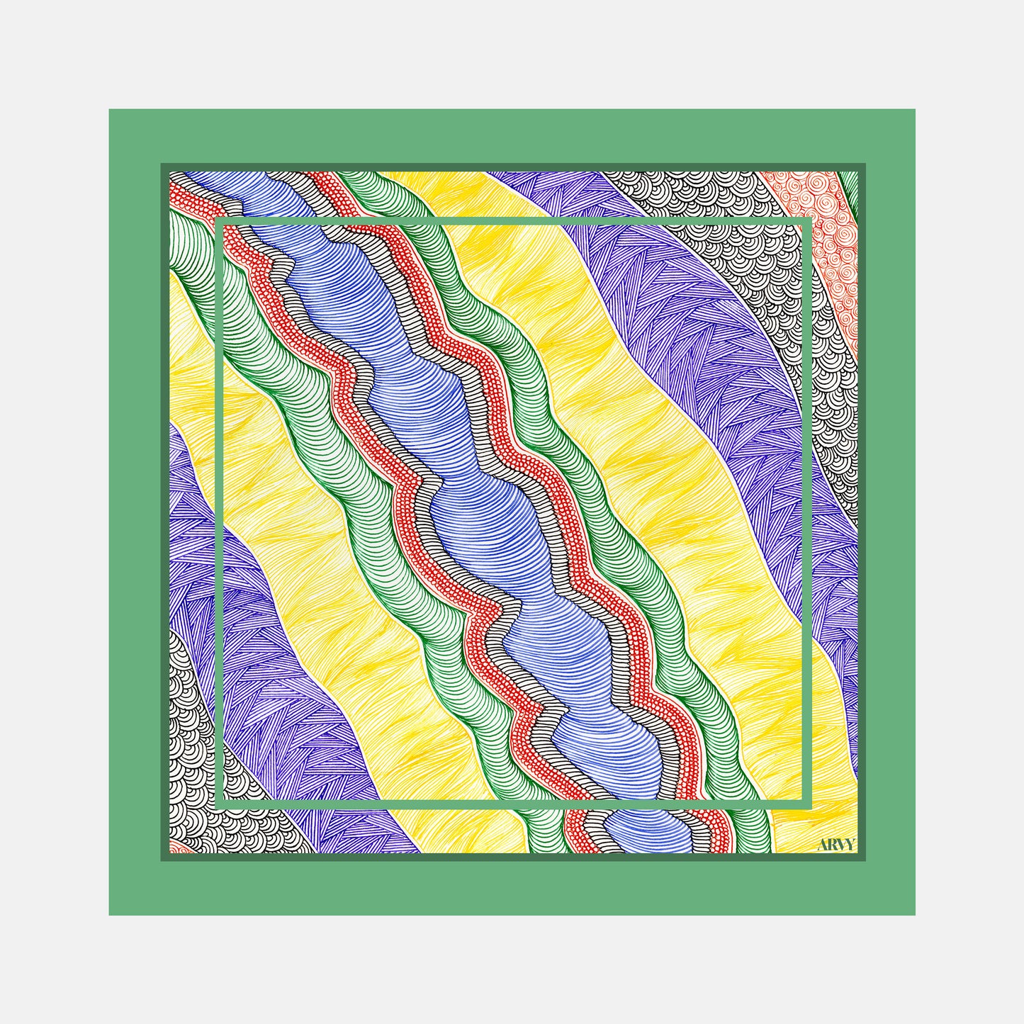 Drops of Juniper Pocket Square